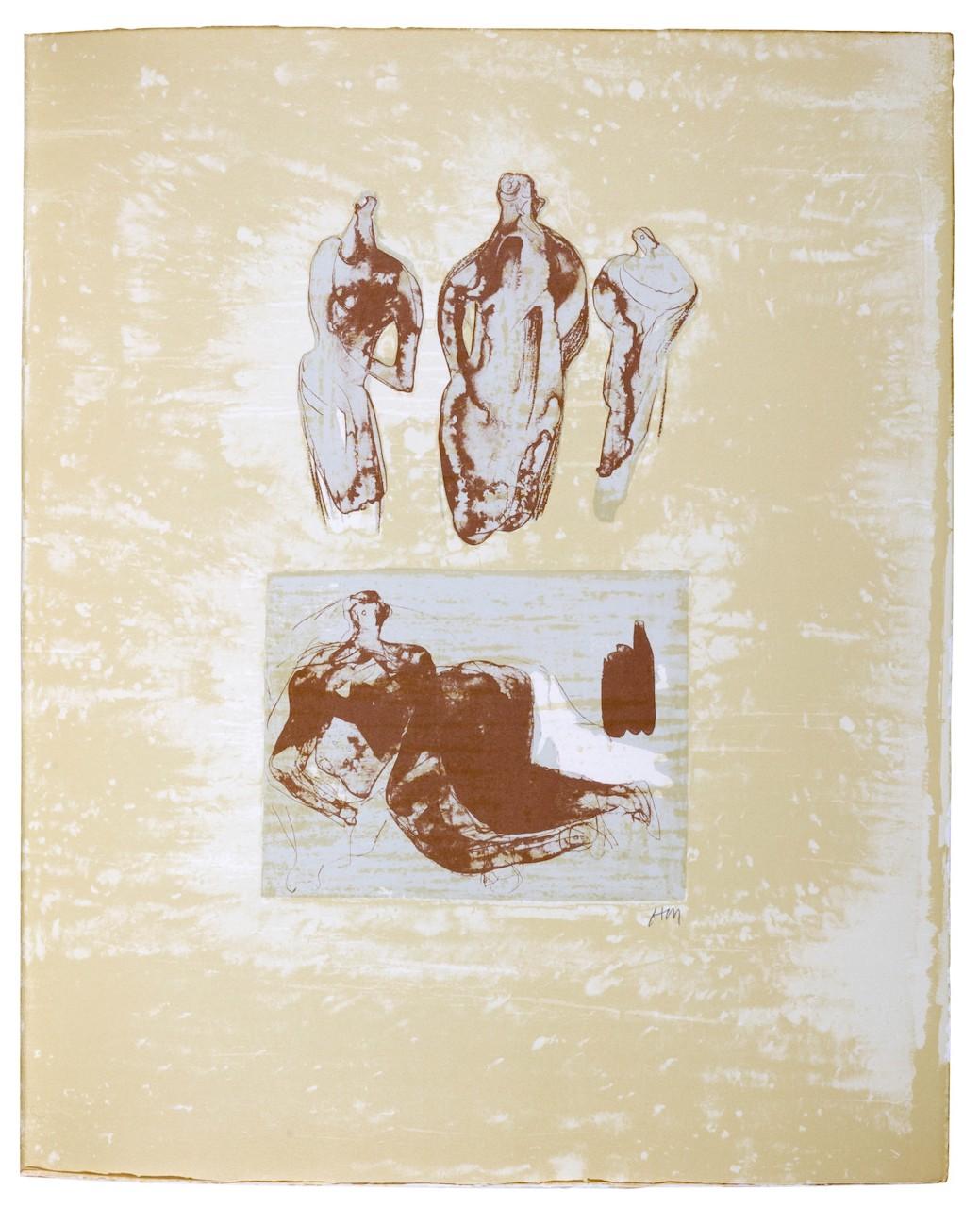 Idées provenant d'un carnet de croquis - Print de Henry Moore