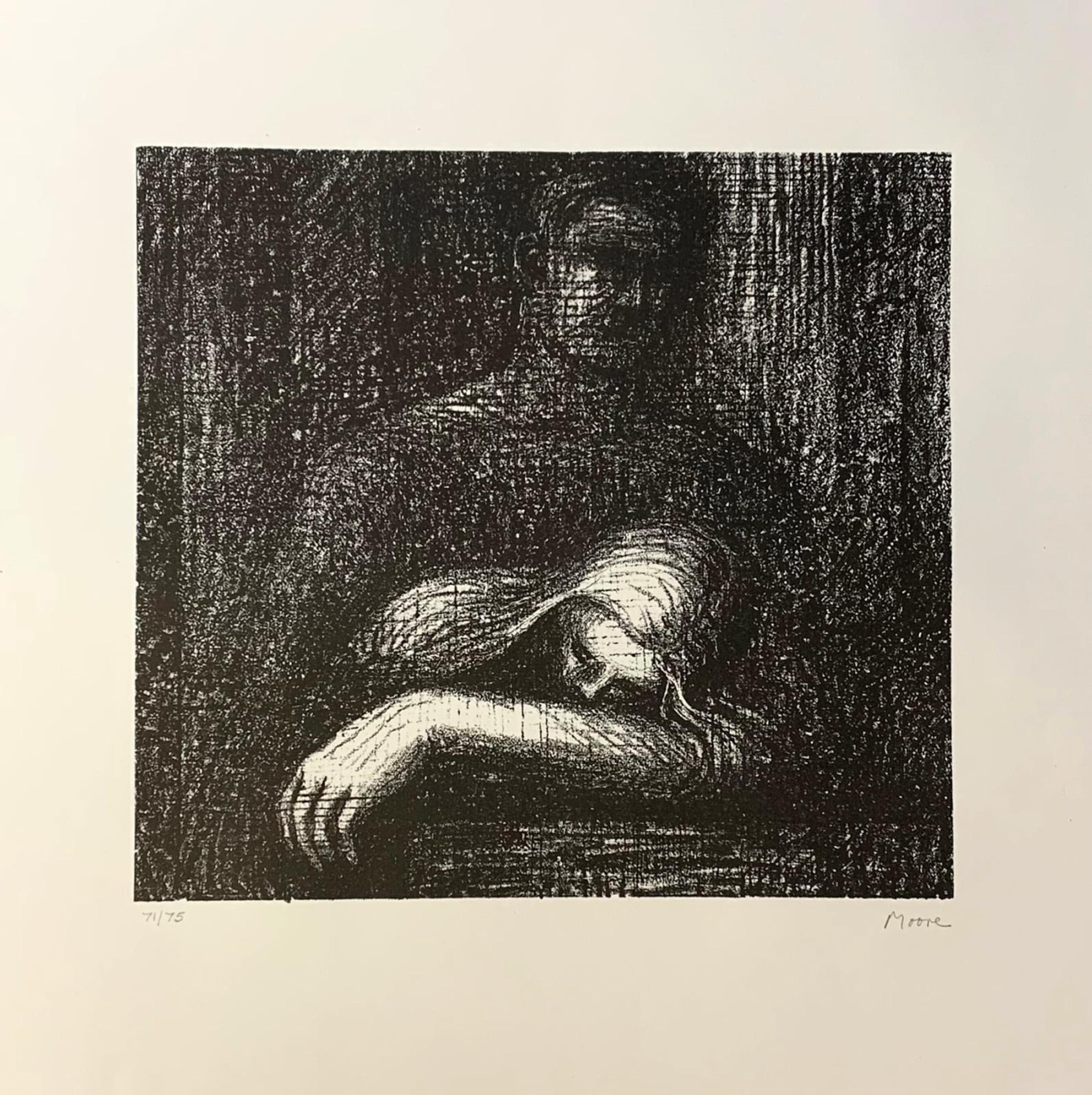 Lullaby Sleeping Head - Print by Henry Moore