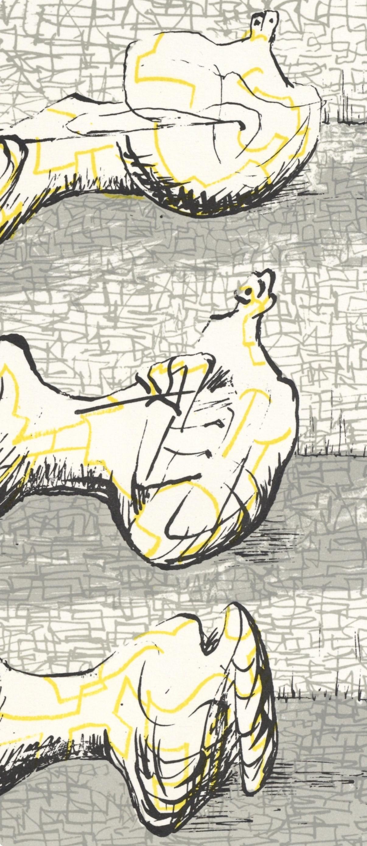 Moore, Composition (Cramer 182), XXe Siècle (after) - Modern Print by Henry Moore
