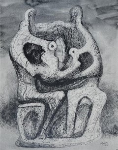 Vintage Moore, Family Group, The Drawings of Henry Moore (after)