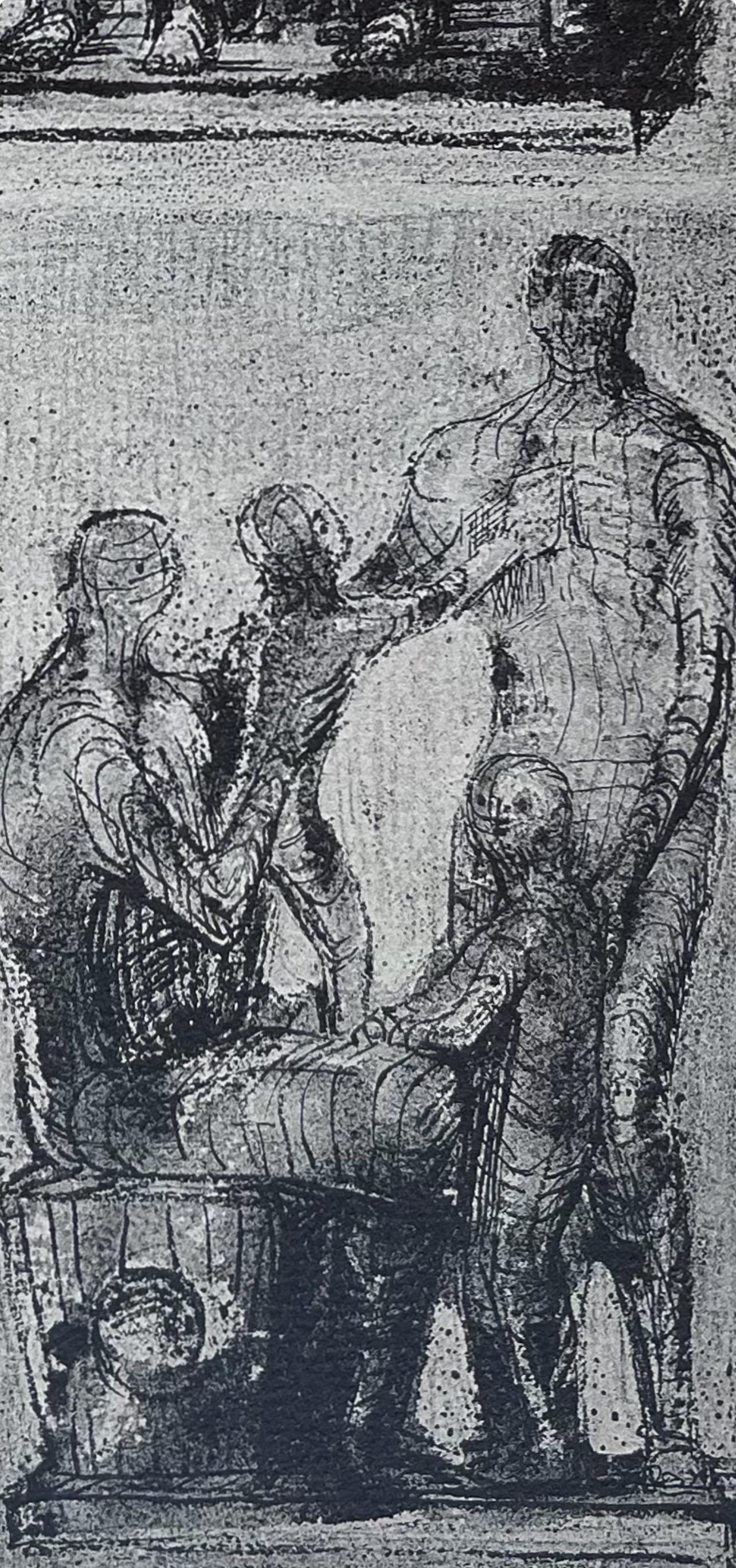 Moore, Family Groups, The Drawings of Henry Moore (after) For Sale 5