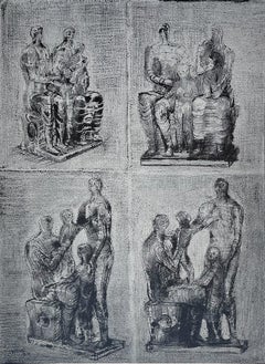 Moore, Family Groups, The Drawings of Henry Moore (d'après)