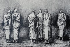 Moore, Group of Draped Standing Figures, The Drawings of Henry Moore (after)