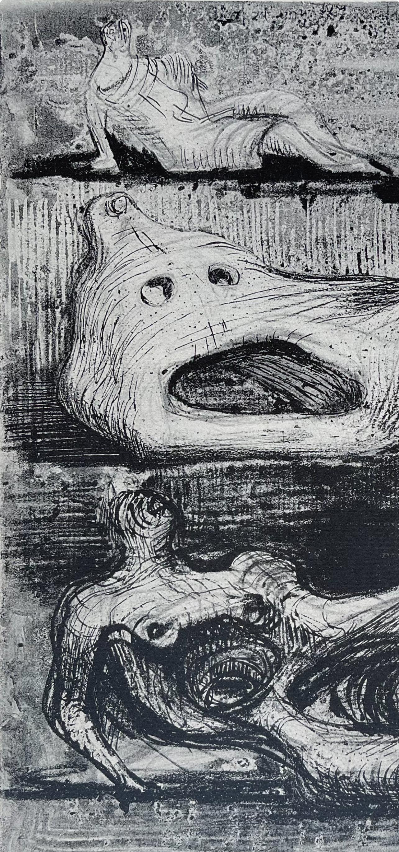 Moore, Page from a Notebook, The Drawings of Henry Moore (after) For Sale 1
