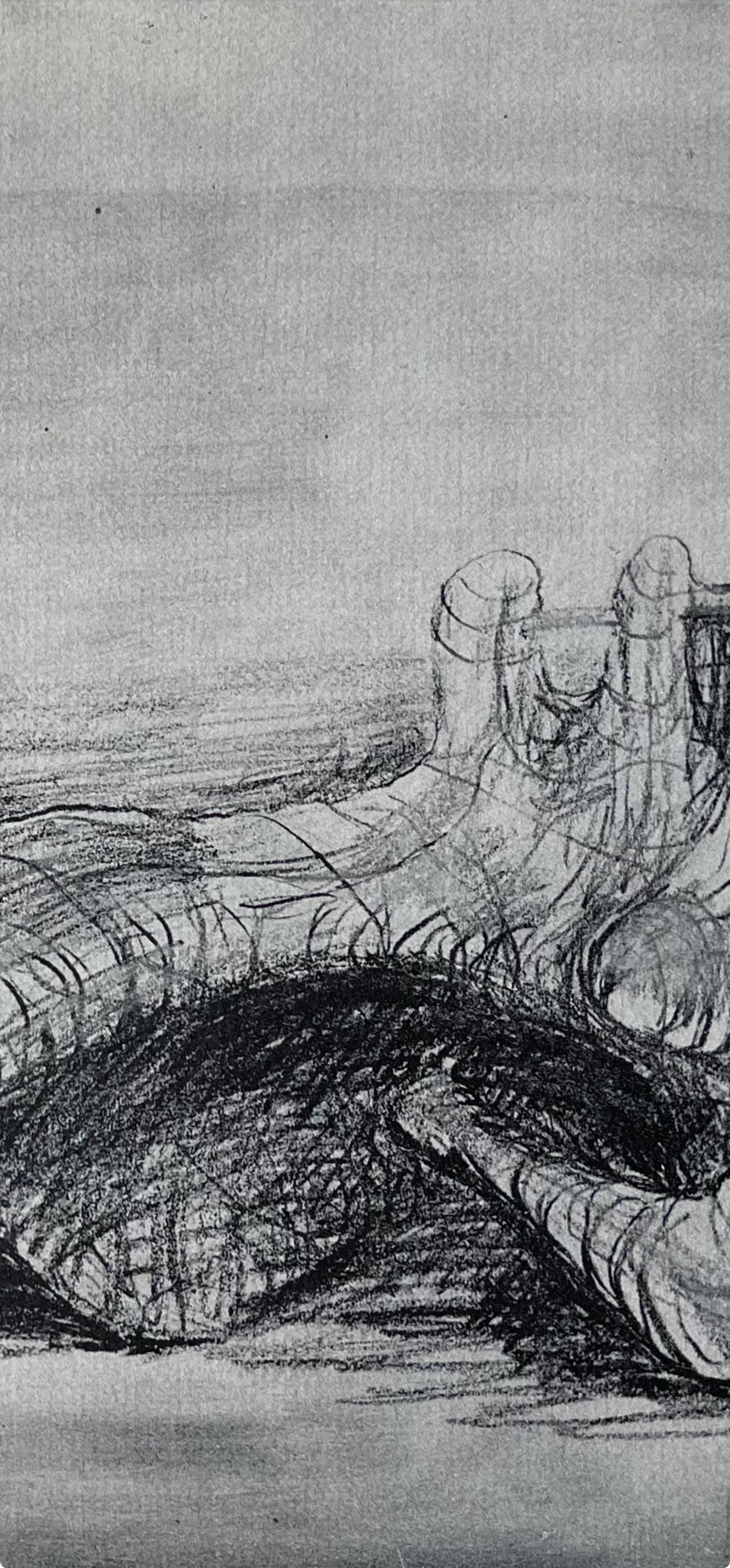 Moore, Figure allongée, The Drawings of Henry Moore (d'après) en vente 2