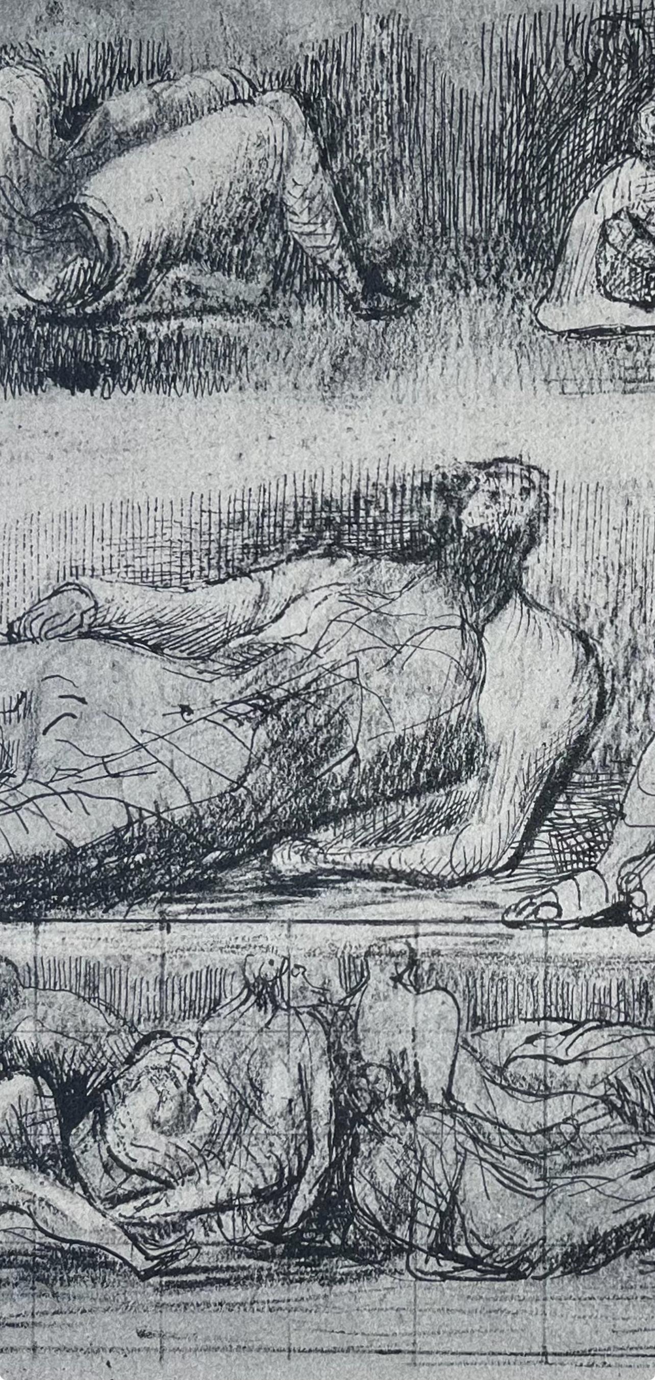 Moore, Liegende Figuren, Die Zeichnungen von Henry Moore (after) im Angebot 3