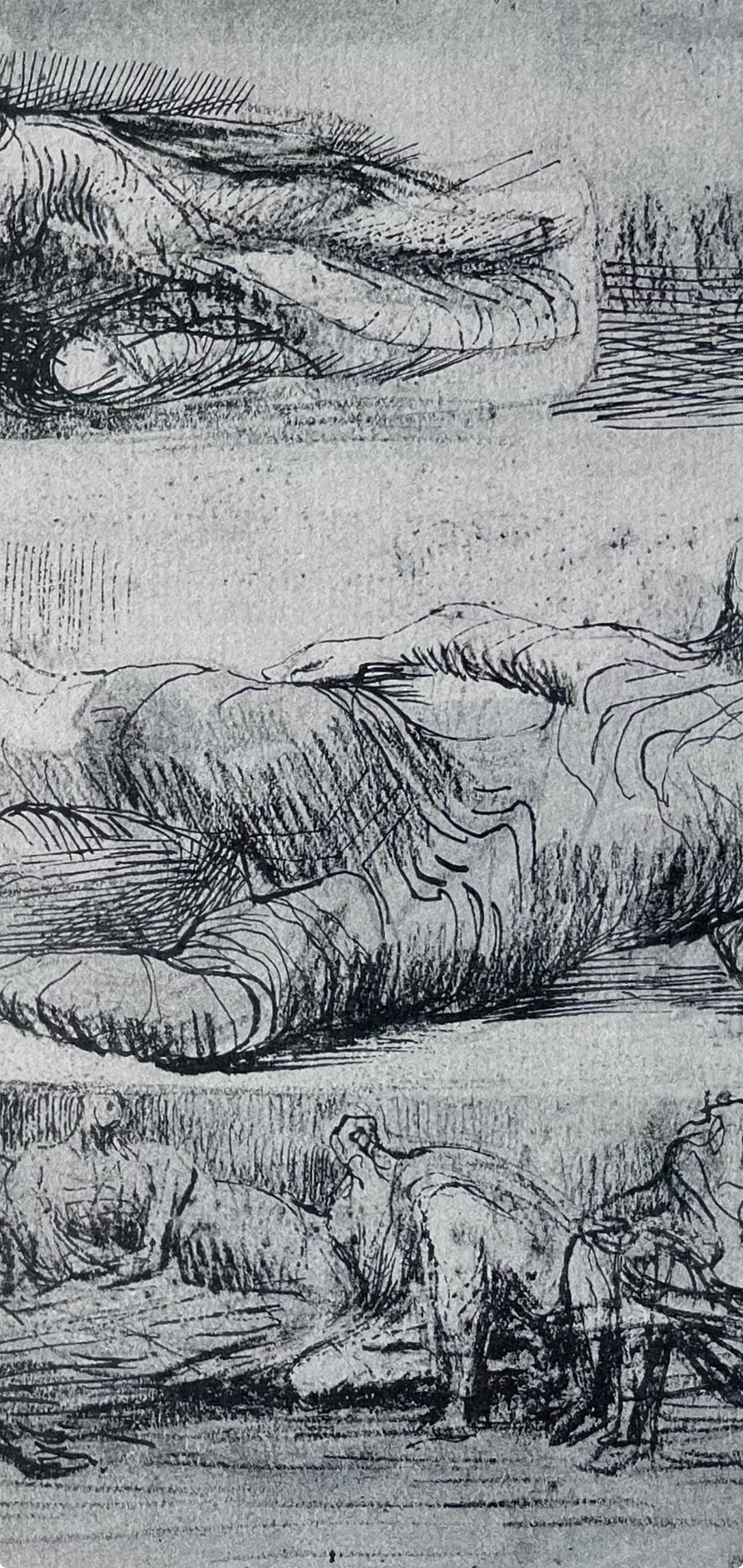 Moore, Liegende Figuren, Die Zeichnungen von Henry Moore (after) im Angebot 6