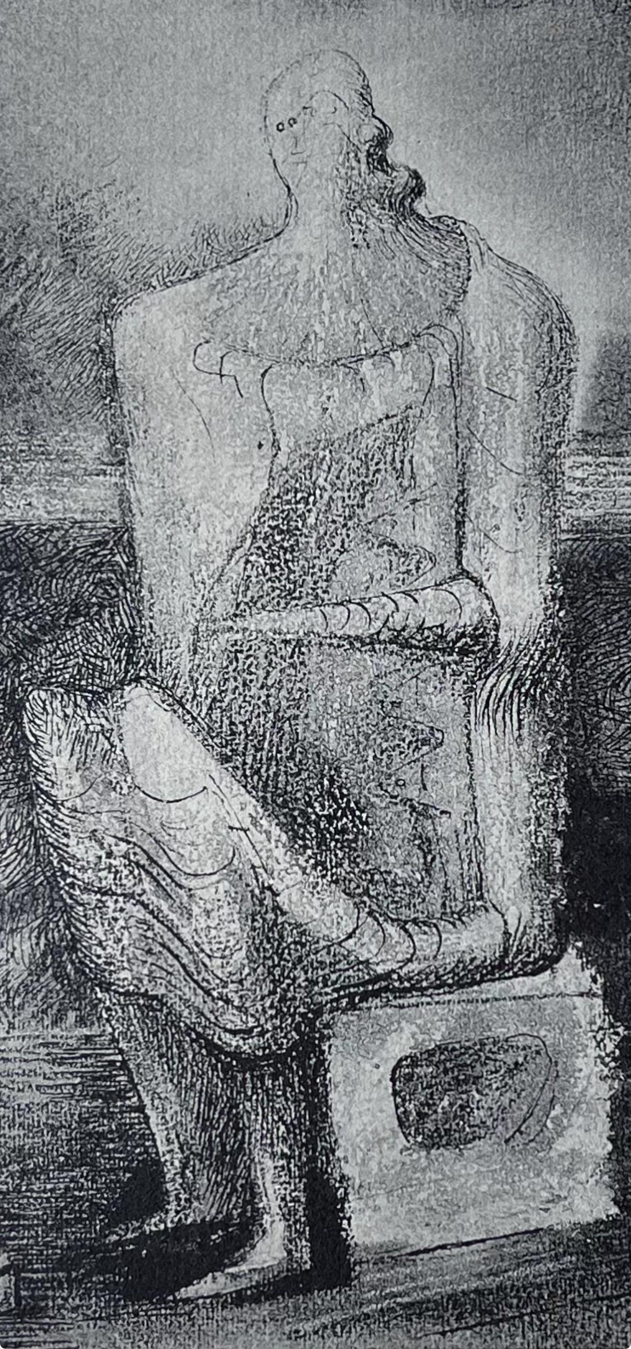 Moore, Seated Figures, The Drawings of Henry Moore (after) For Sale 2