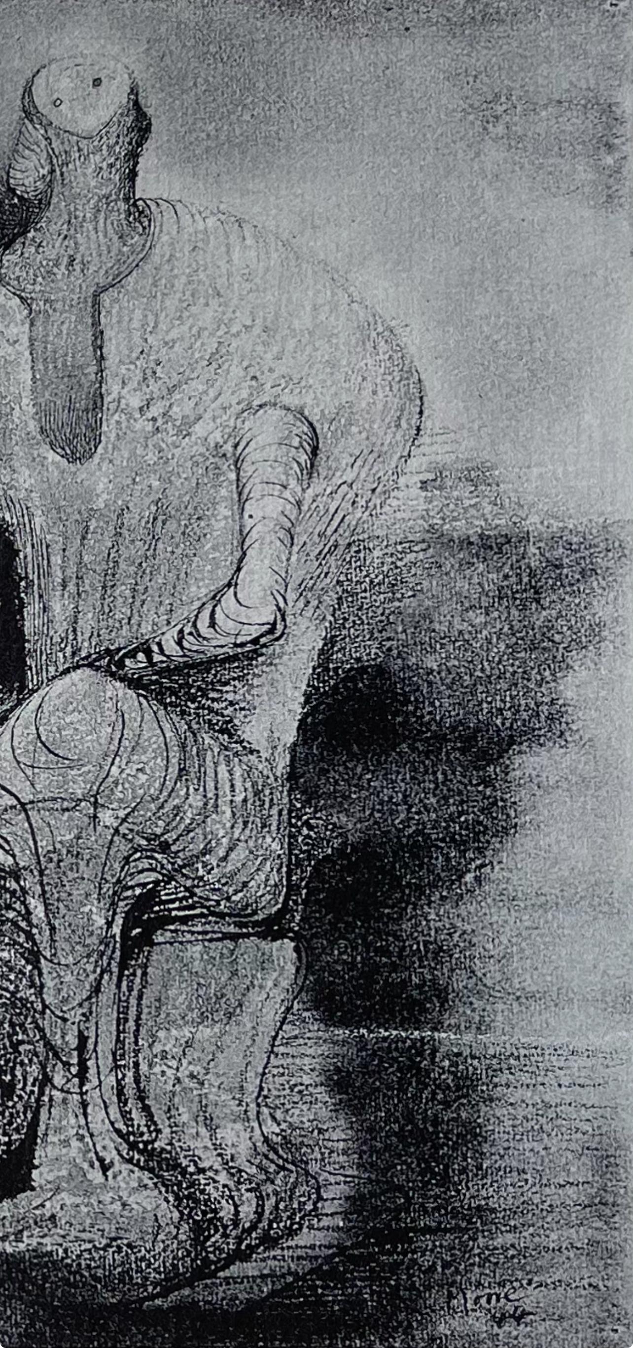 Moore, Sitzende Figuren, Die Zeichnungen von Henry Moore (nach) im Angebot 5