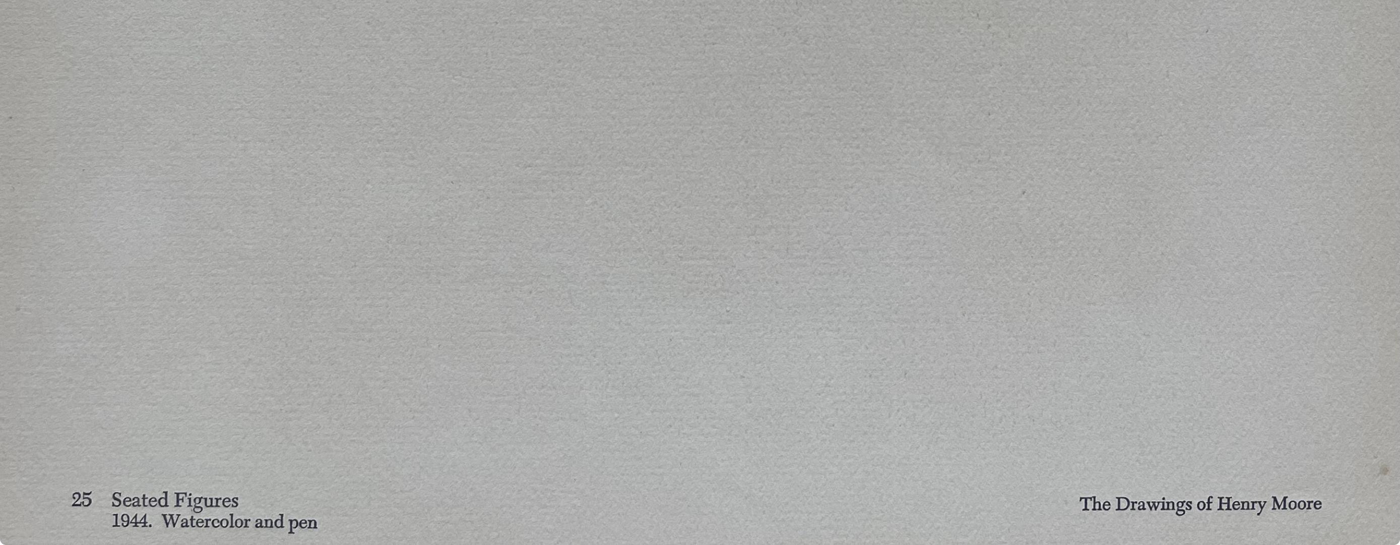 Moore, Sitzende Figuren, Die Zeichnungen von Henry Moore (nach) im Angebot 7