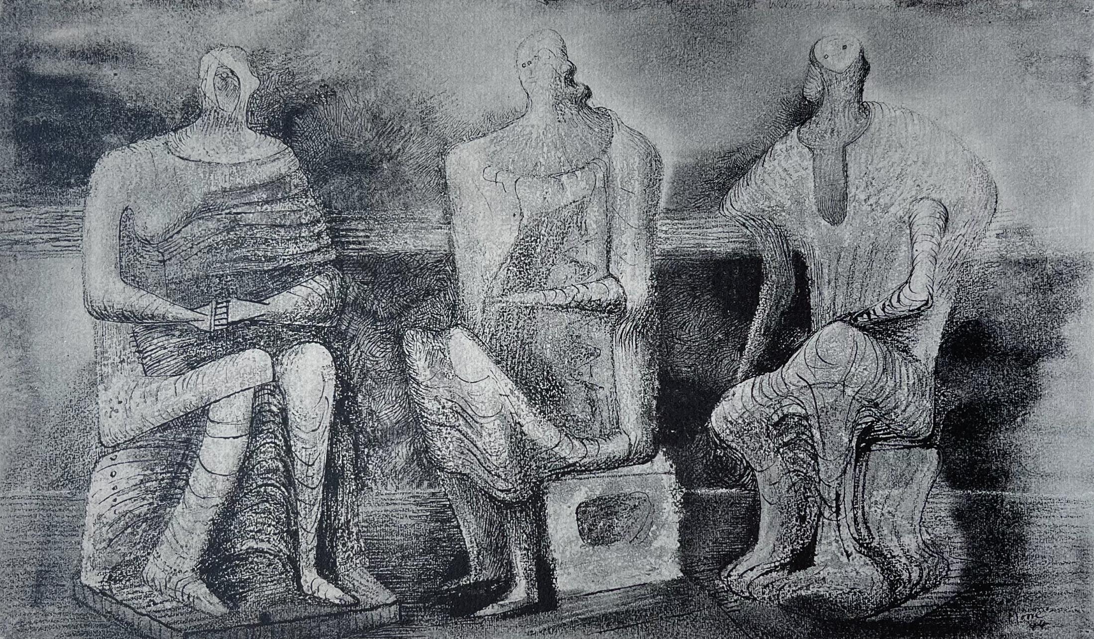 Lithograph on wove paper. Unsigned and unnumbered, as issued. Good condition; never framed or matted. Notes: From the folio, The Drawings of Henry Moore, 1946. Published by Curt Valentin, New York; printed by Duenewald Printing Corporation, New
