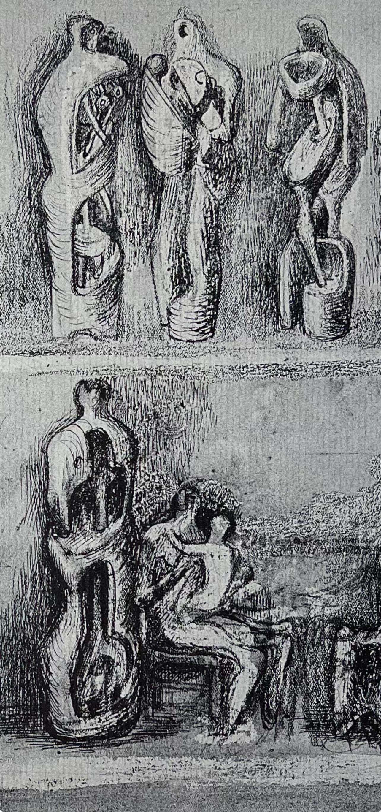 Moore, Standing and Seated Figures, The Drawings of Henry Moore (after) For Sale 3