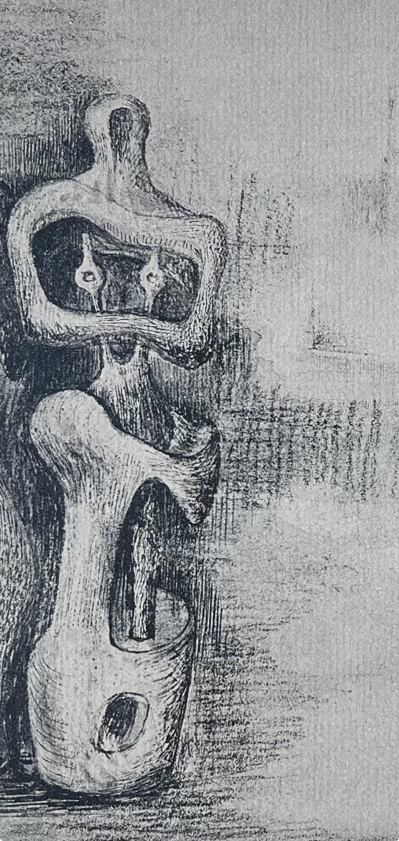Moore, Standfiguren, Die Zeichnungen von Henry Moore (nach) im Angebot 3