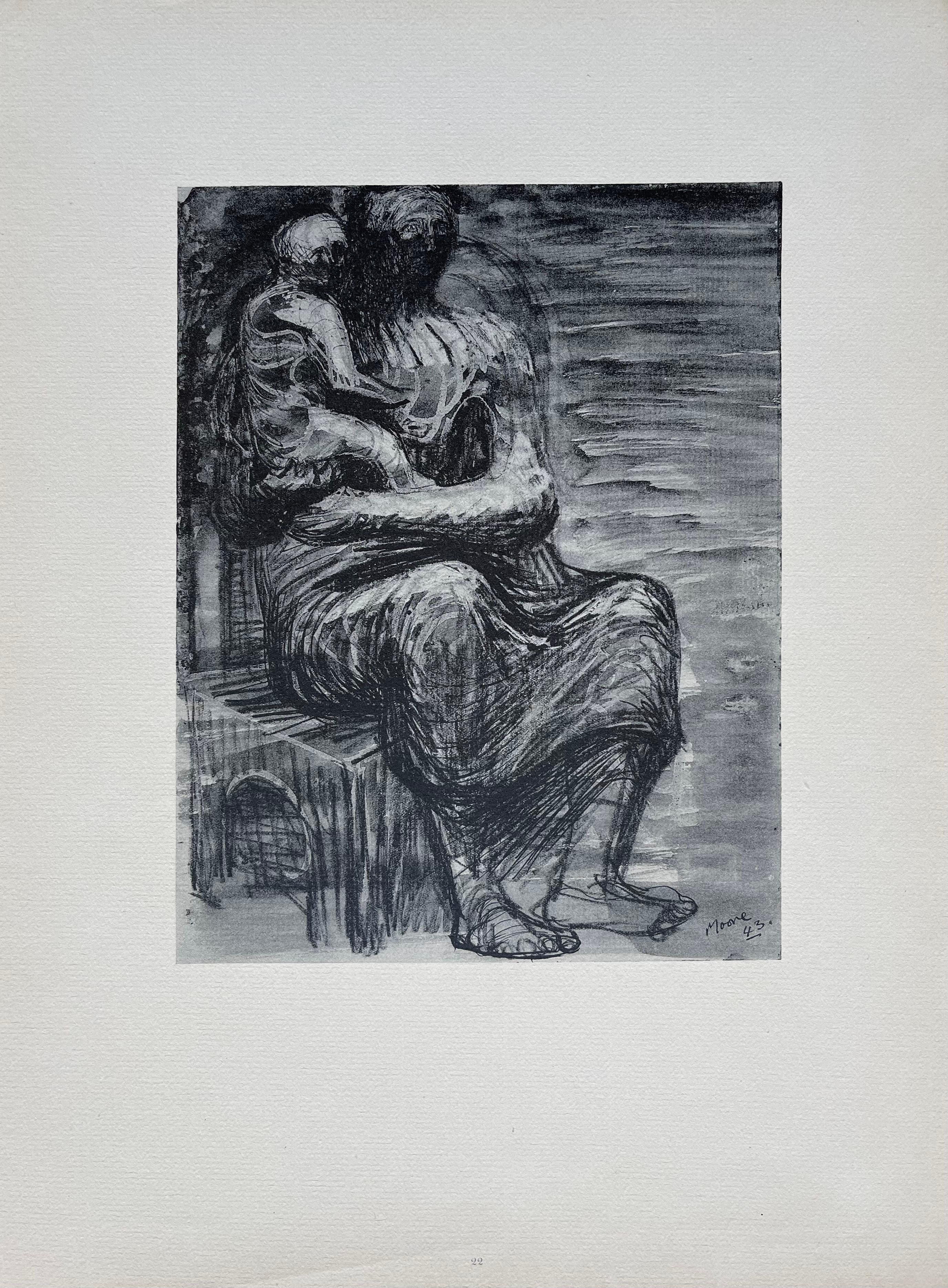 Moore, Study for Northampton Madonna, The Drawings of Henry Moore (after) For Sale 4