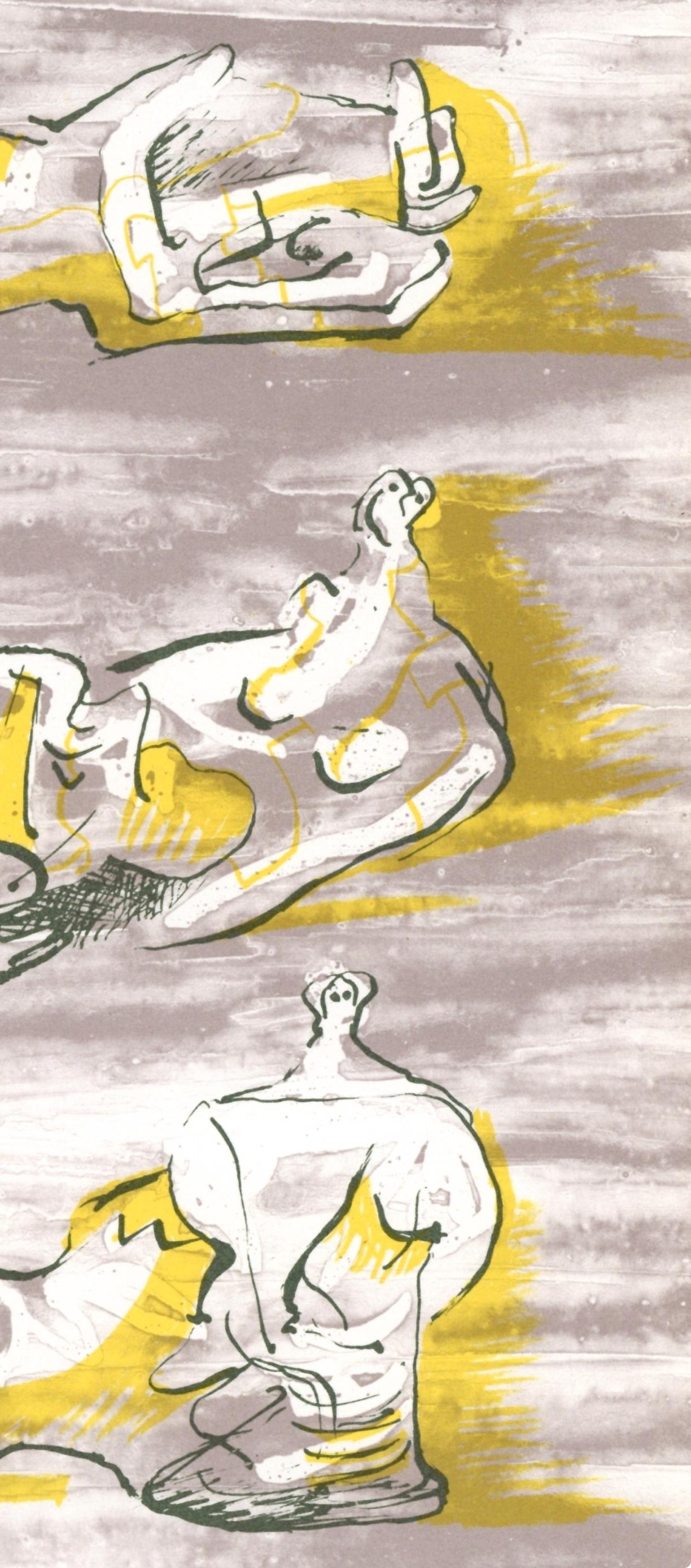 Moore, Three Reclining Figures (Cramer 180), XXe Siècle (after) - Print by Henry Moore