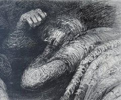 Moore, Two Sleeping Shelterers (detail), The Drawings of Henry Moore (after)