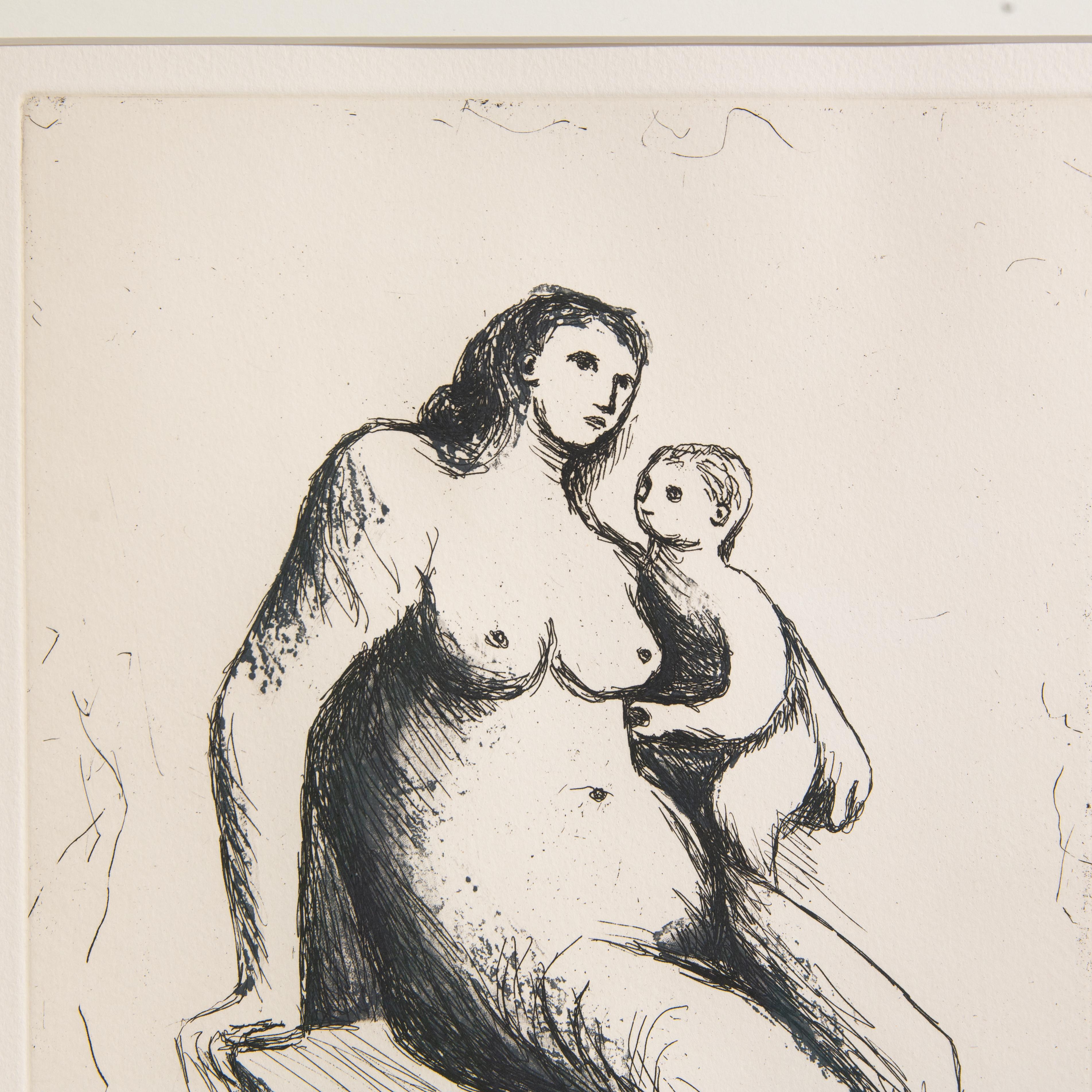 Mother and Child - Print by Henry Moore