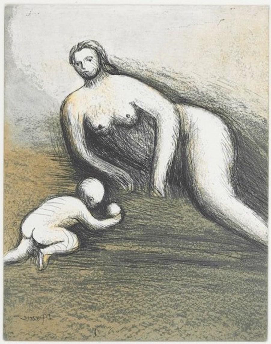 Mother and Child VI - Print by Henry Moore