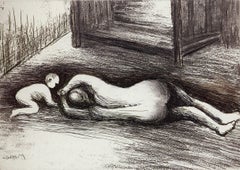 Mother and Child XV - 20th Century, Print by Henry Moore