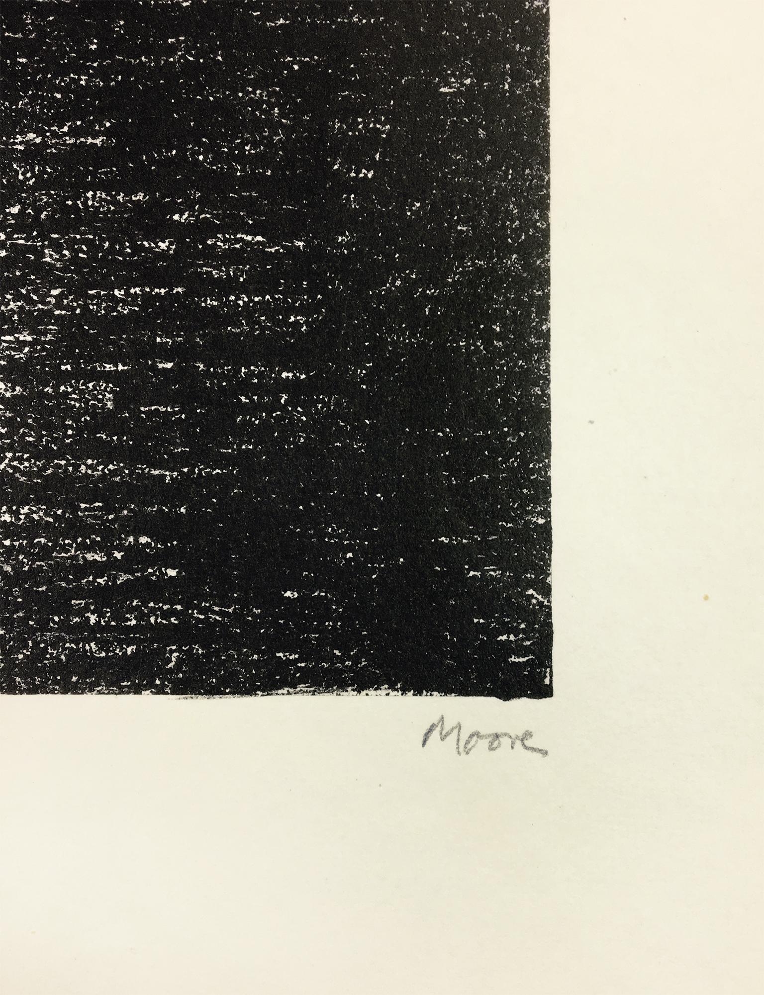 Multitude II Henry Moore yorkshire landscape black and white abstract drawing For Sale 3