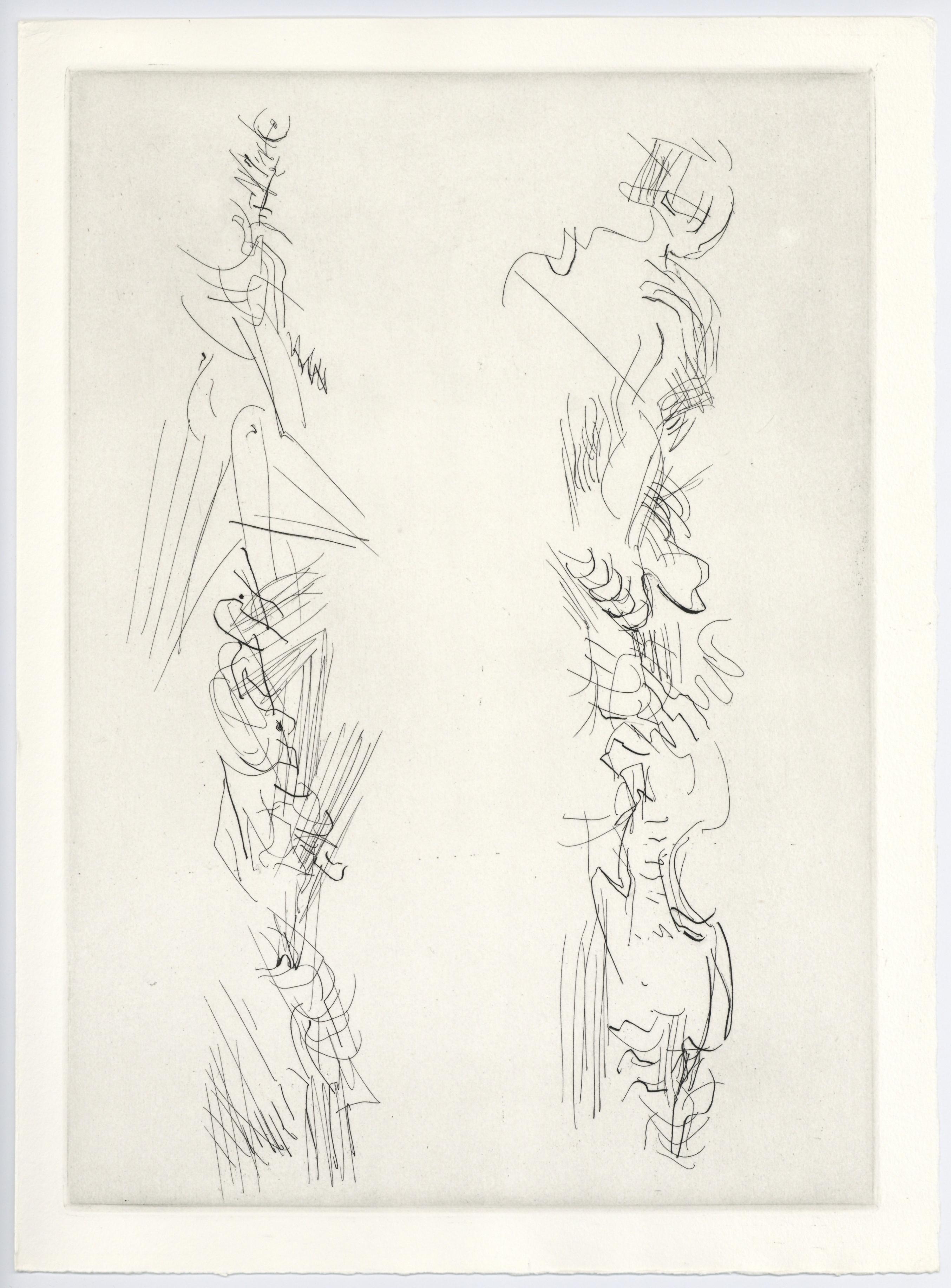 original etching for Paroles Peintes - Print by Henry Moore