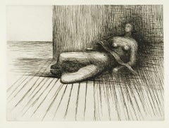 Reclining Figure 5 - 20th Century, Print by Henry Moore