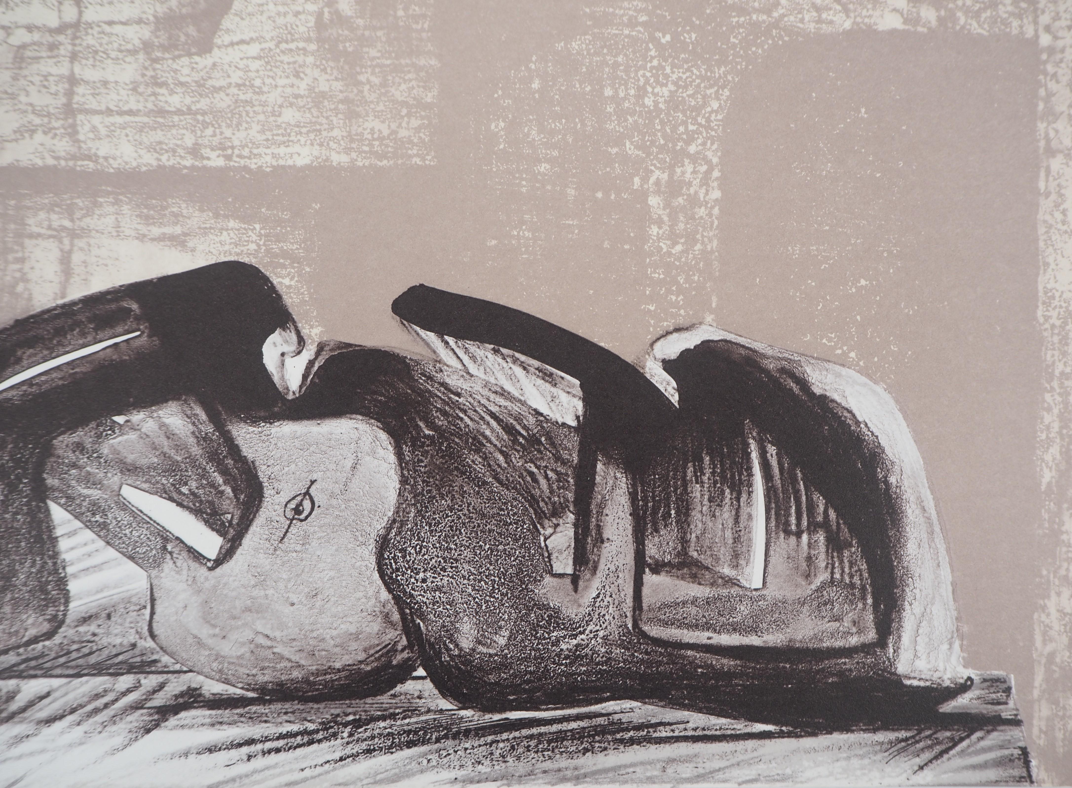 Henry MOORE
Reclining Figure, 1971

Original lithograph (Printed in Curwen Workshop).
On wove paper 31 x 24 cm (c. 12 x 10 in)
Edited by San Lazarro, 1977

Excellent condition