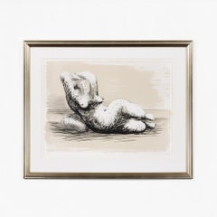 Liegende Frau am Strand