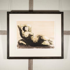 Reclining Woman on Sea Shore, 1980-82 - Henry Moore Nude Lithograph Print