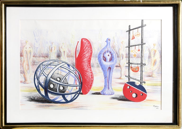 Henry Moore Figurative Print - Sculptural Objects