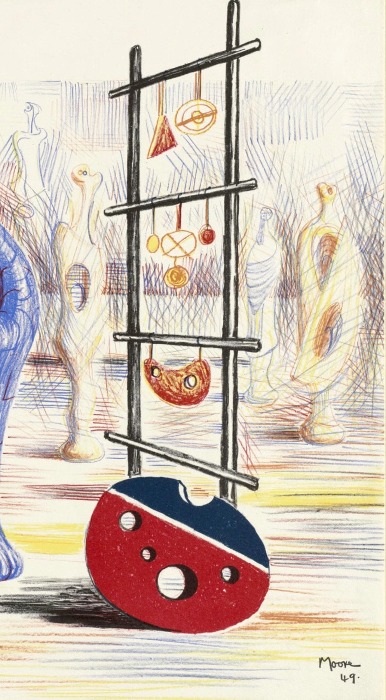 Skulpturale Objekte, Schuldrucke, Henry Moore im Angebot 3