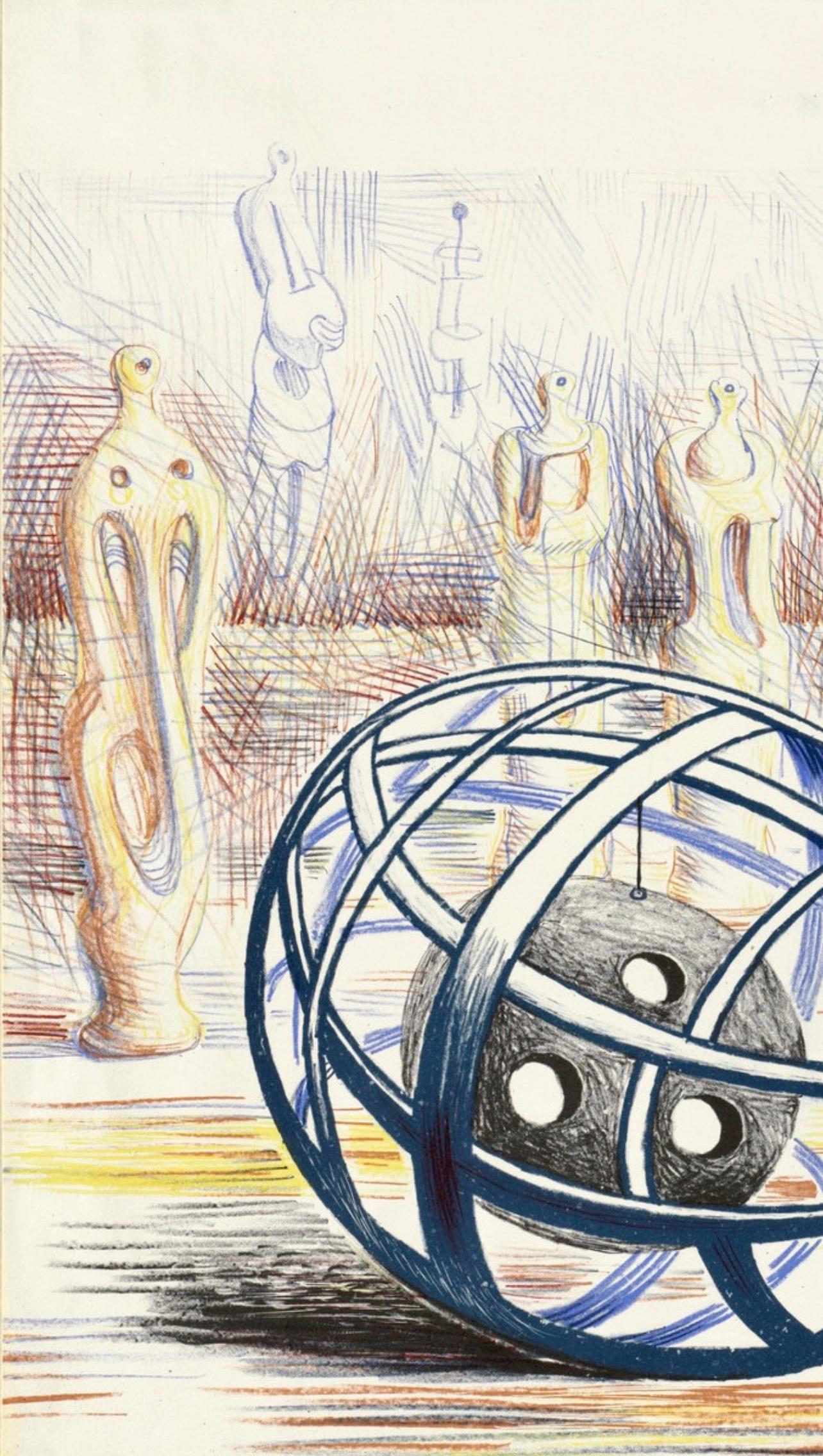 Skulpturale Objekte, Schuldrucke, Henry Moore im Angebot 4