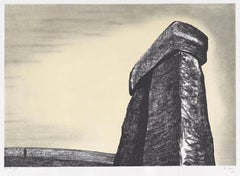 Henry Moore: ‘Stonehenge III, Against the Sky’, original, signed lithograph.