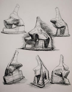 Studies for Head and Shoulders Sculpture - Ideas Sculpture Study British Art