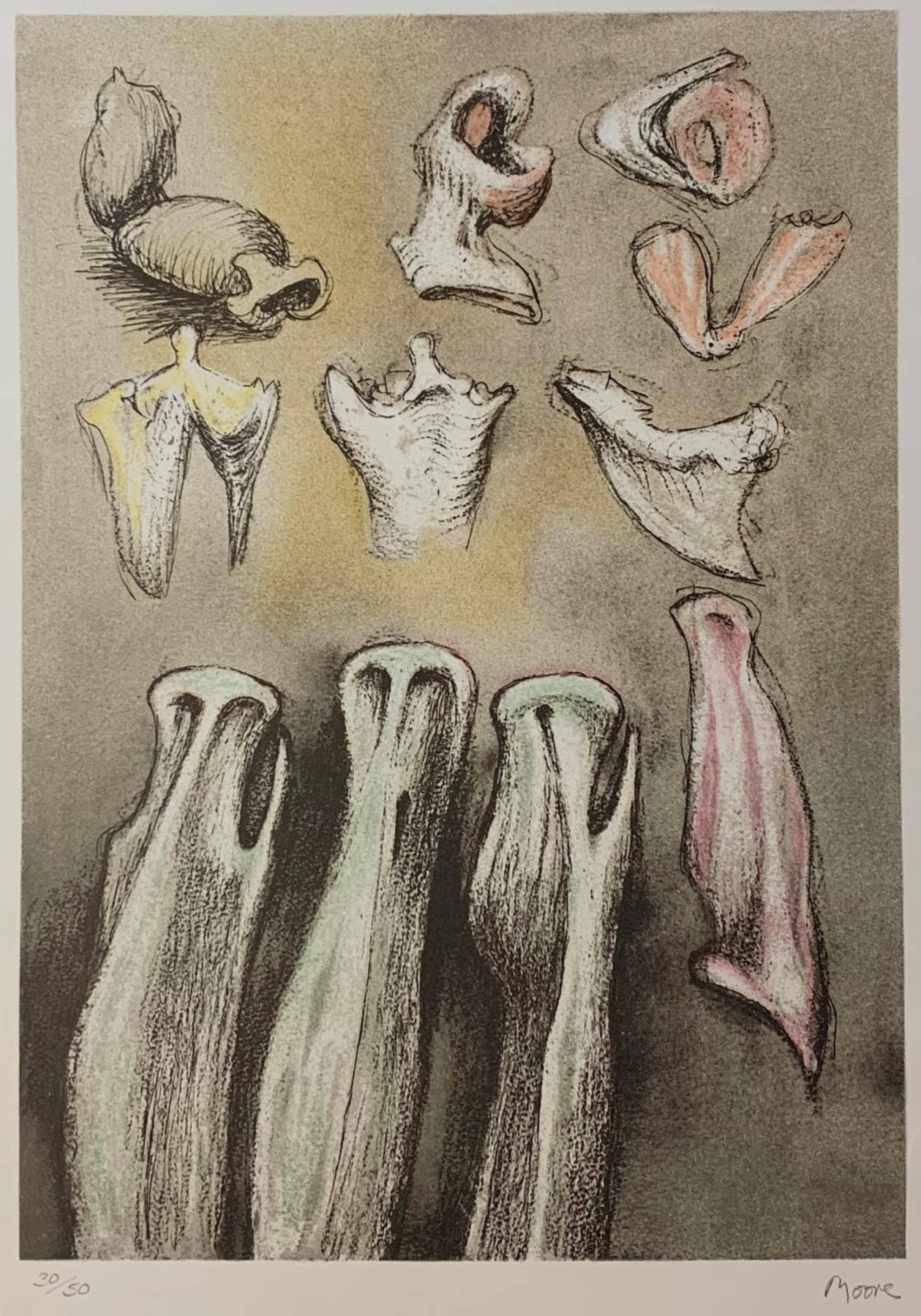Three Sisters - Print by Henry Moore