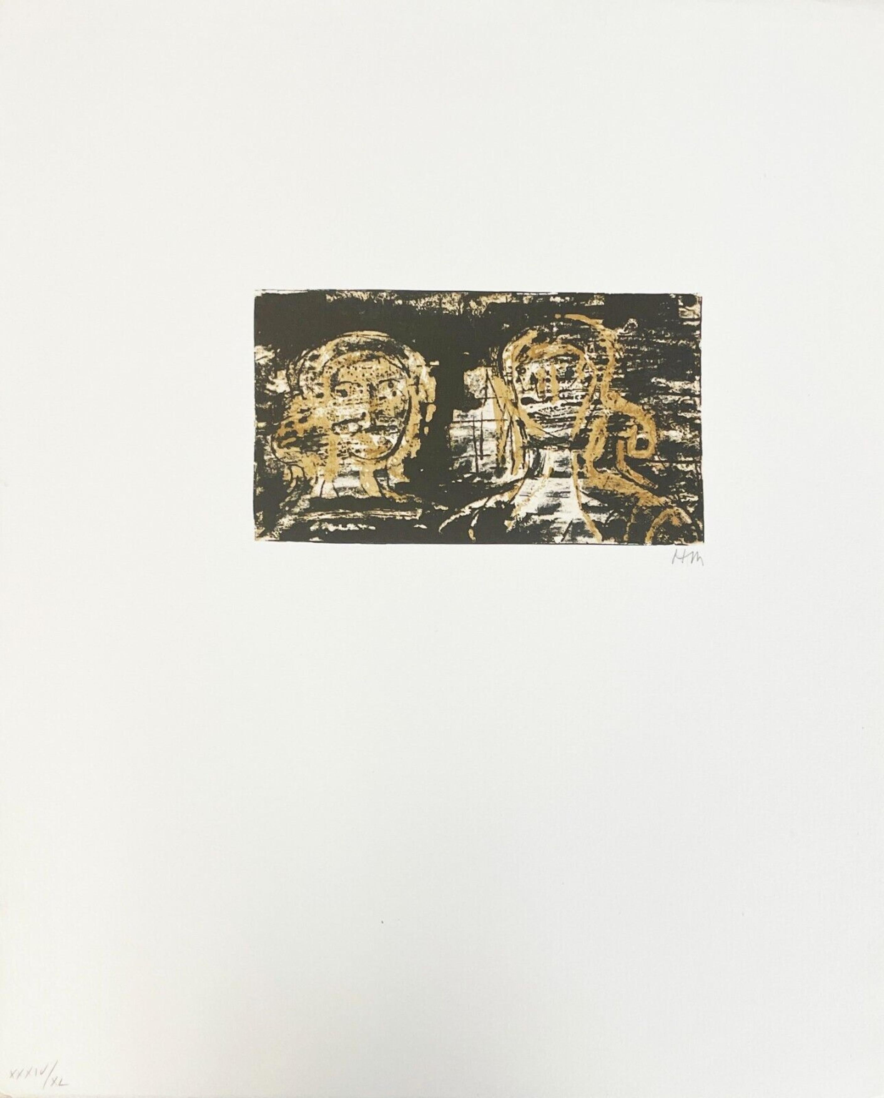 Two Heads - Print by Henry Moore