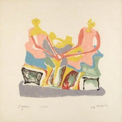 Deux femmes assises