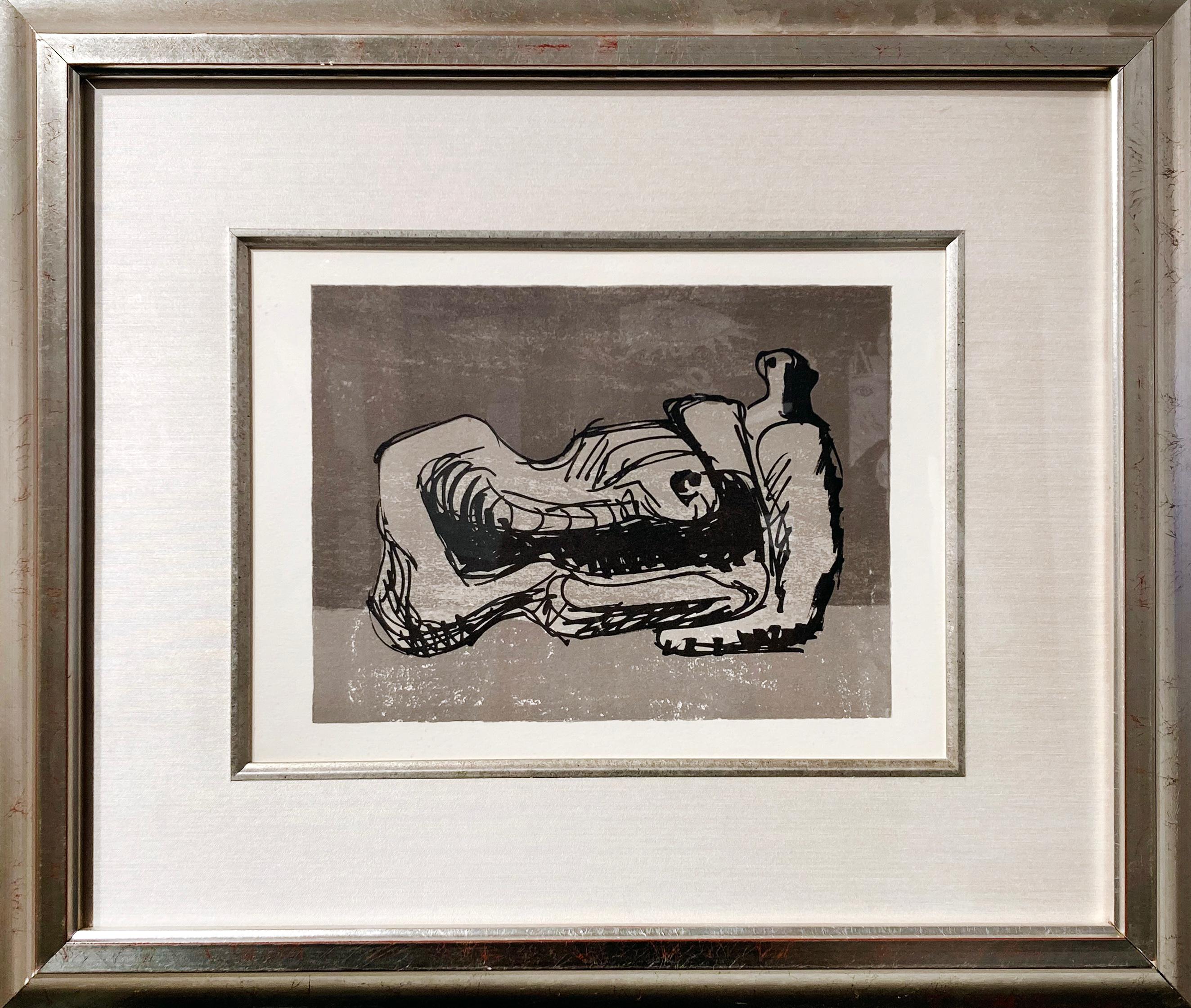 Henry Moore Figurative Print - Untitled I (San Lazzaro and Friends Series)