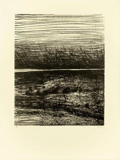 Windswept Landscape Henry Moore drawing of Scottish landscape for W.H. Auden