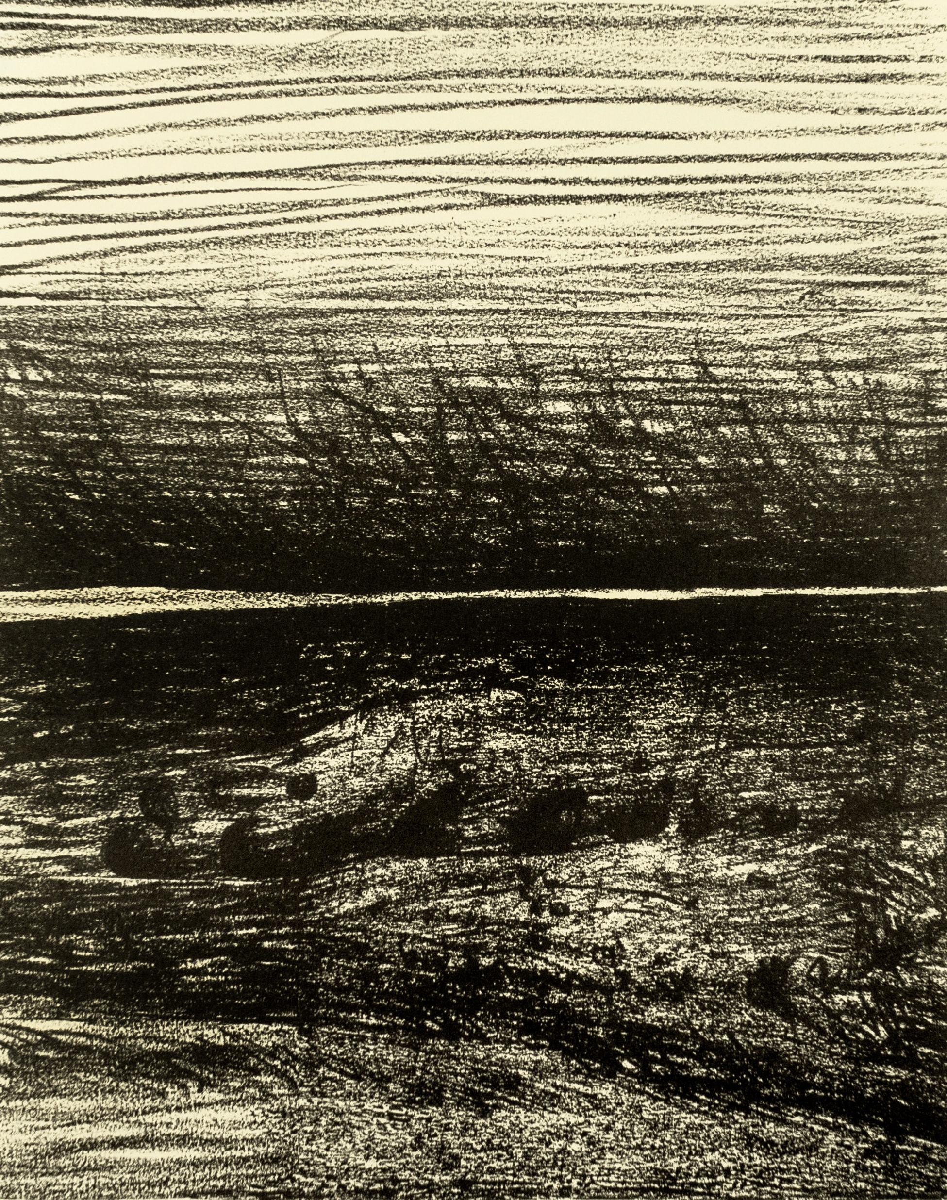 Paysage Windswept Henry Moore dessine des paysages écossais pour W.H. Auden 