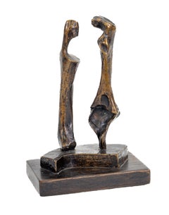 Henry Moore Two Standing Women 1983 Cast Bronze Sculpture Signed Edition of 9