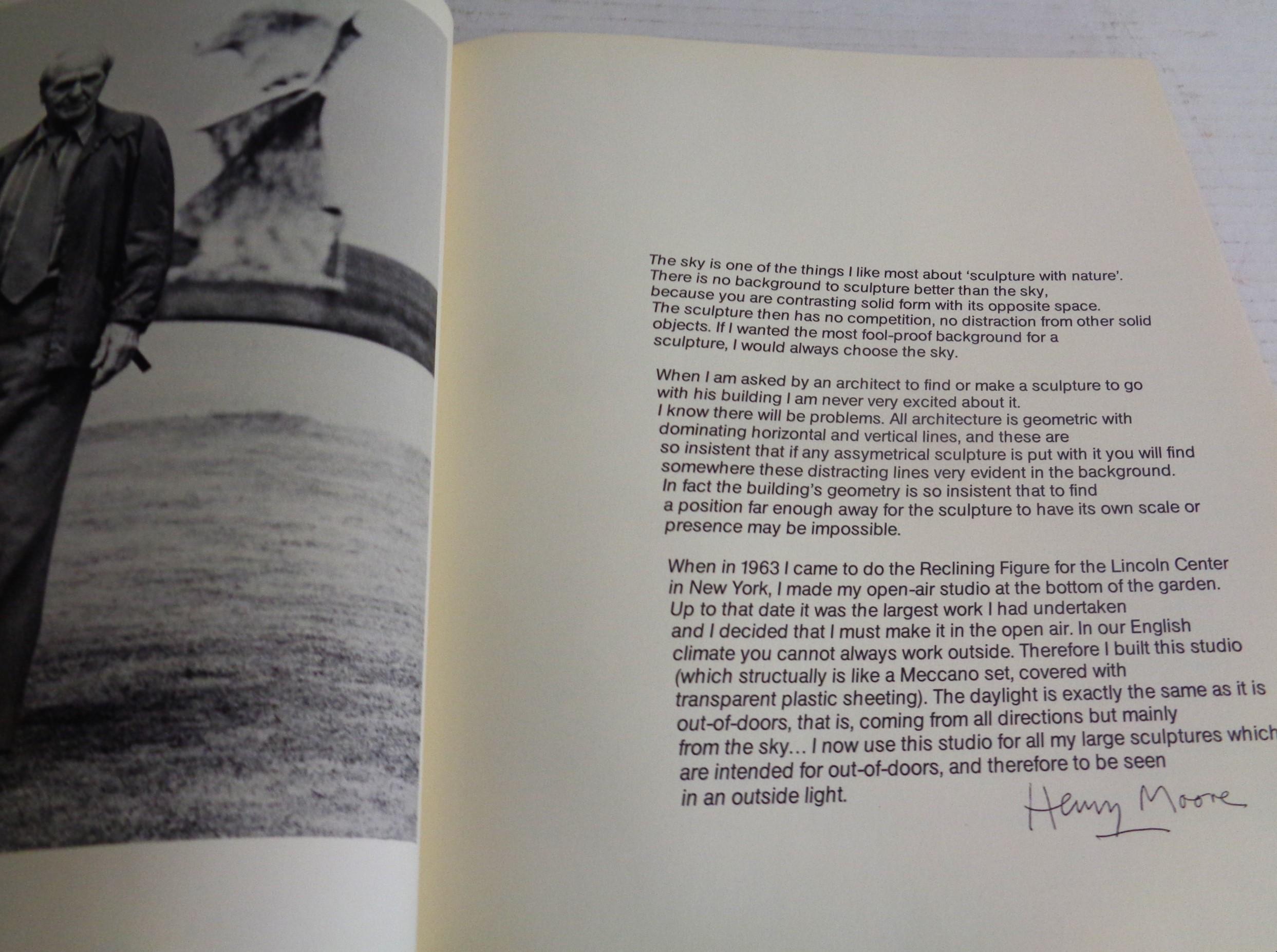 Le sculture di Henry Moore nel paesaggio - 1978 Clarkson N. Potter - 1a edizione in vendita 3