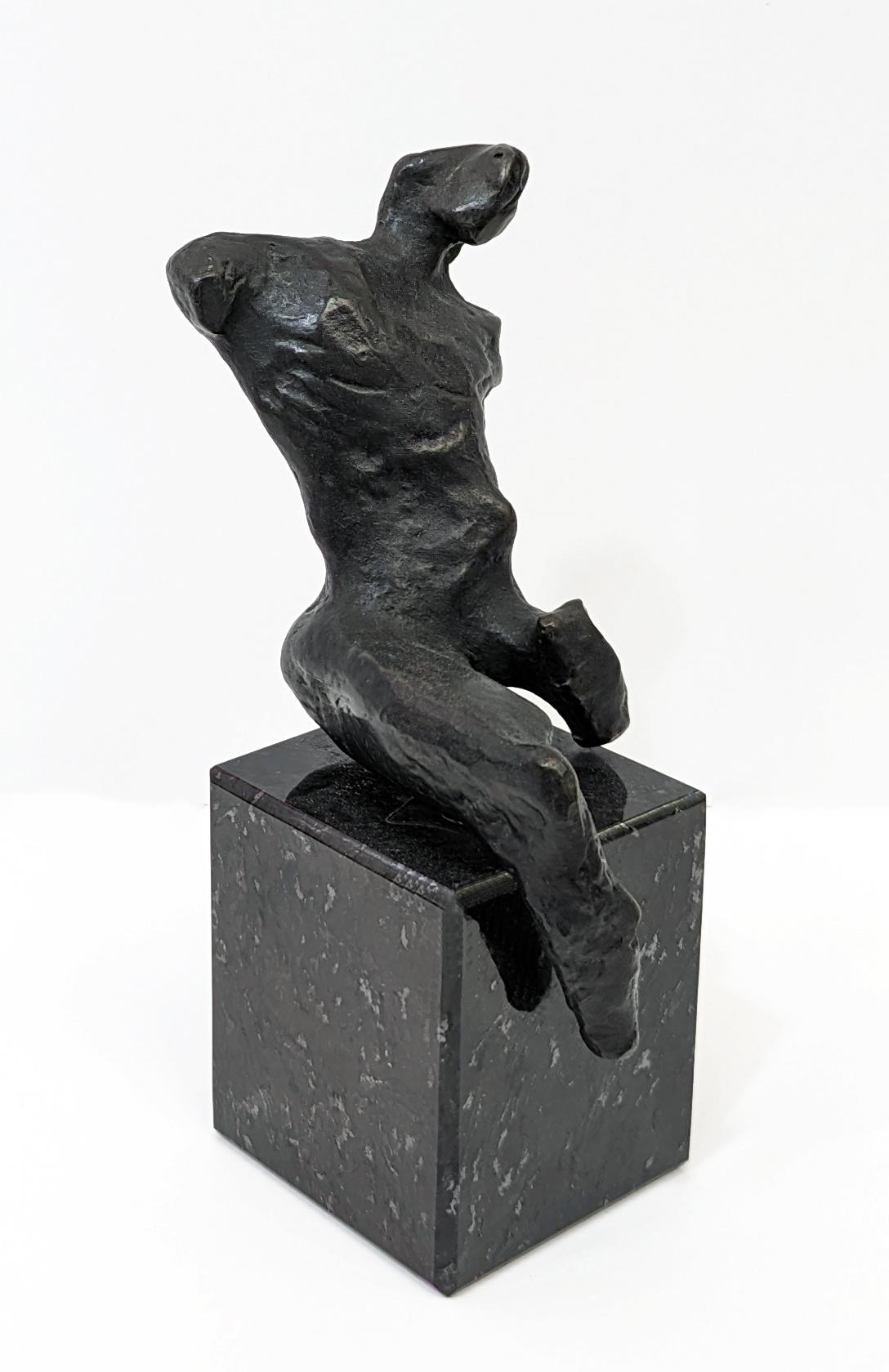 Henry Moore Abstract Sculpture - MAQUETTE FOR WARRIOR WITHOUT SHIELD