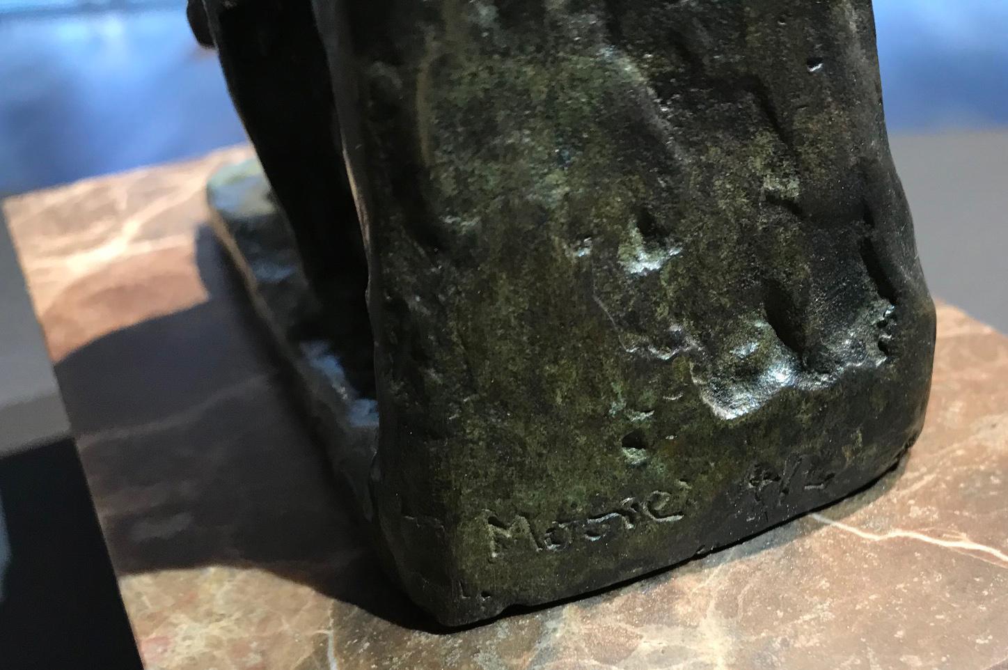Mutter und Kind: Blütenblattrock – Henry Moore, Skulptur, modern, britisch, klein im Angebot 2