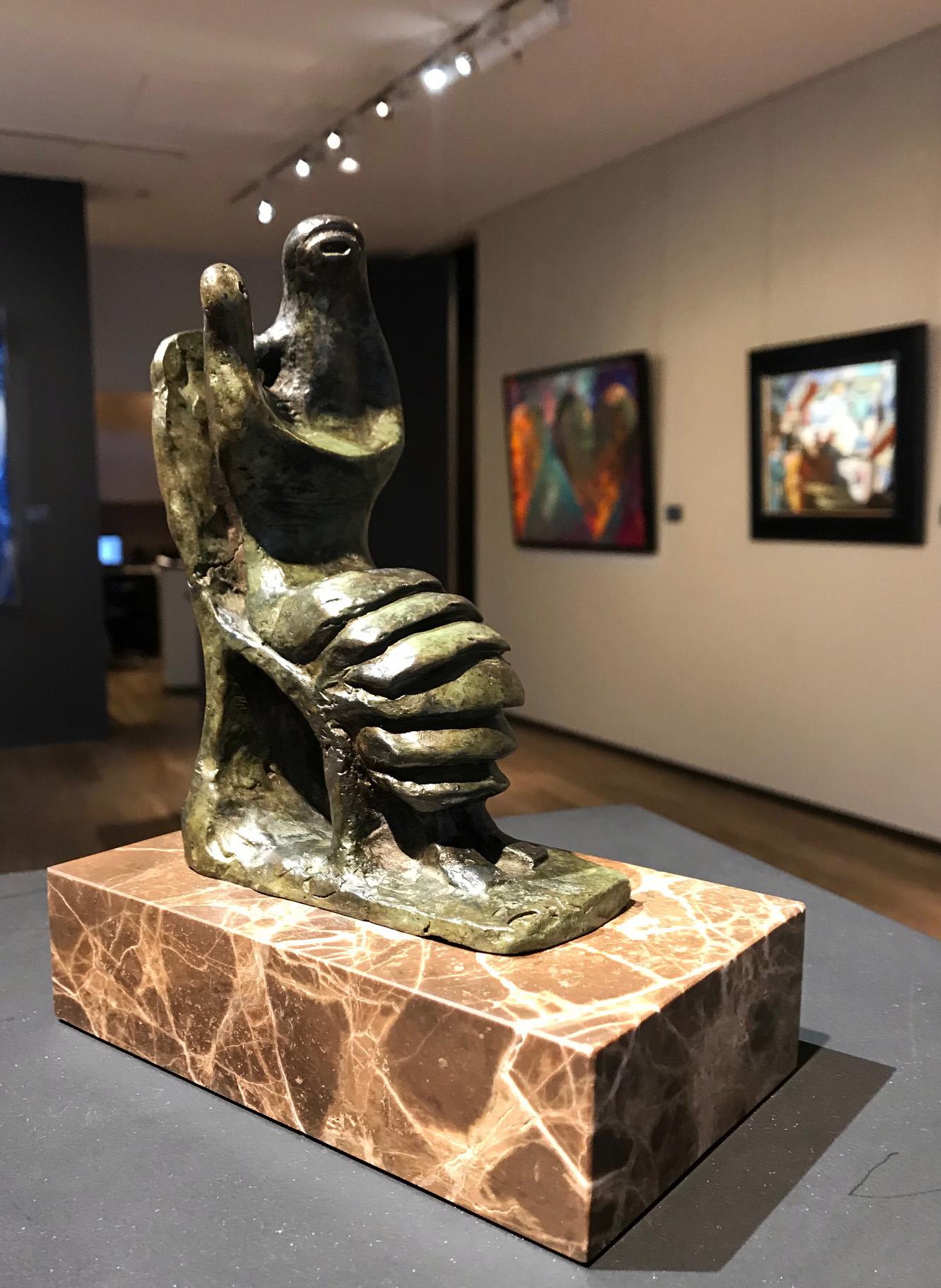 Mutter und Kind: Blütenblattrock – Henry Moore, Skulptur, modern, britisch, klein im Angebot 5