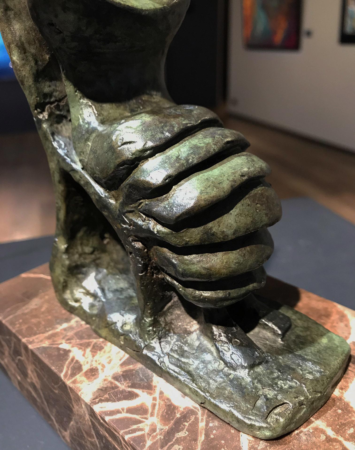Mère et enfant : Jupe à pétales - Henry Moore, sculpture moderne, britannique, petite en vente 6