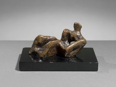 Reclining Figure - 20th Century, Bronze, Sculpture by Henry Moore