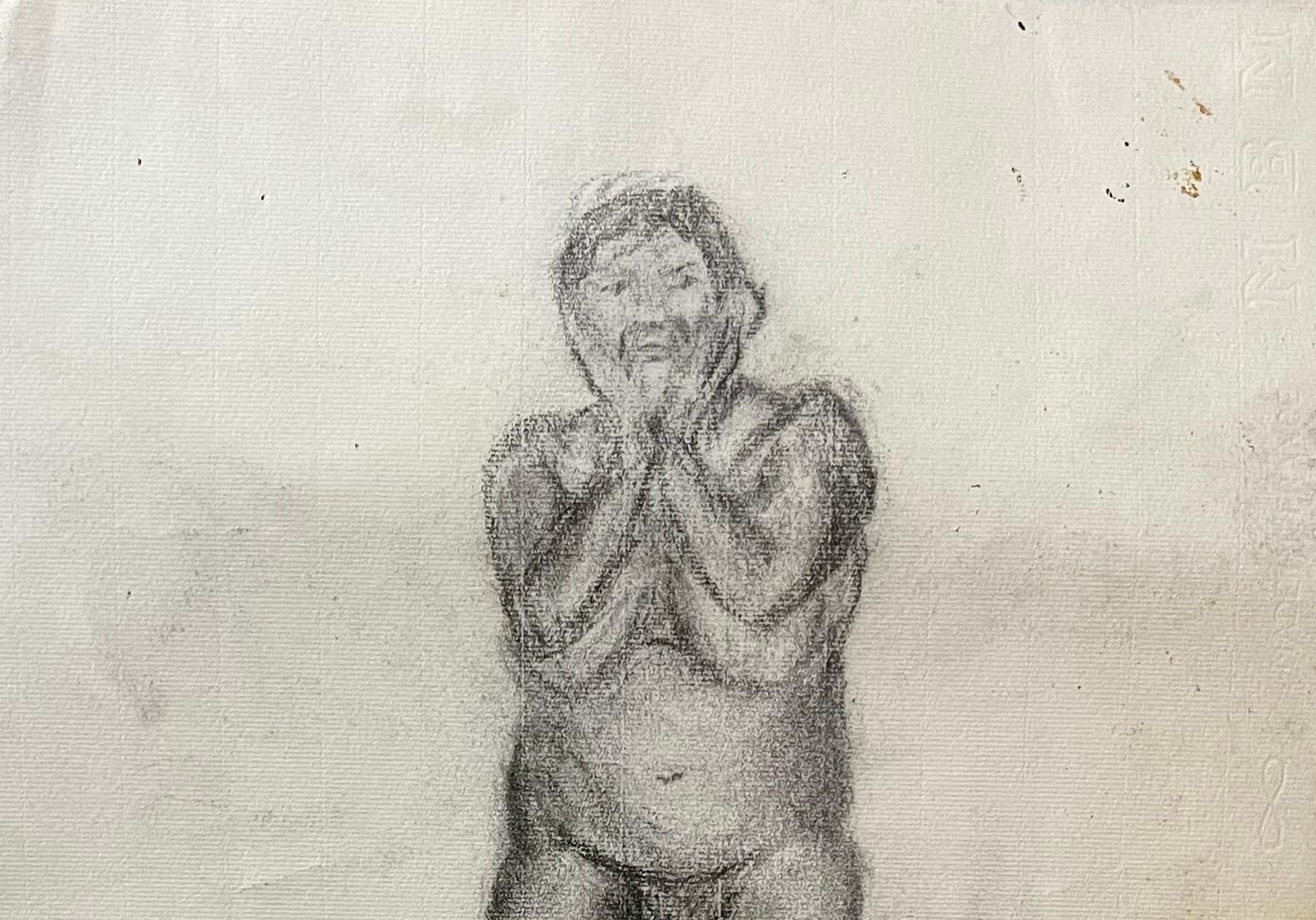 Henry Moore Estilo I950s Desnudos Dibujo Inglés en venta 1