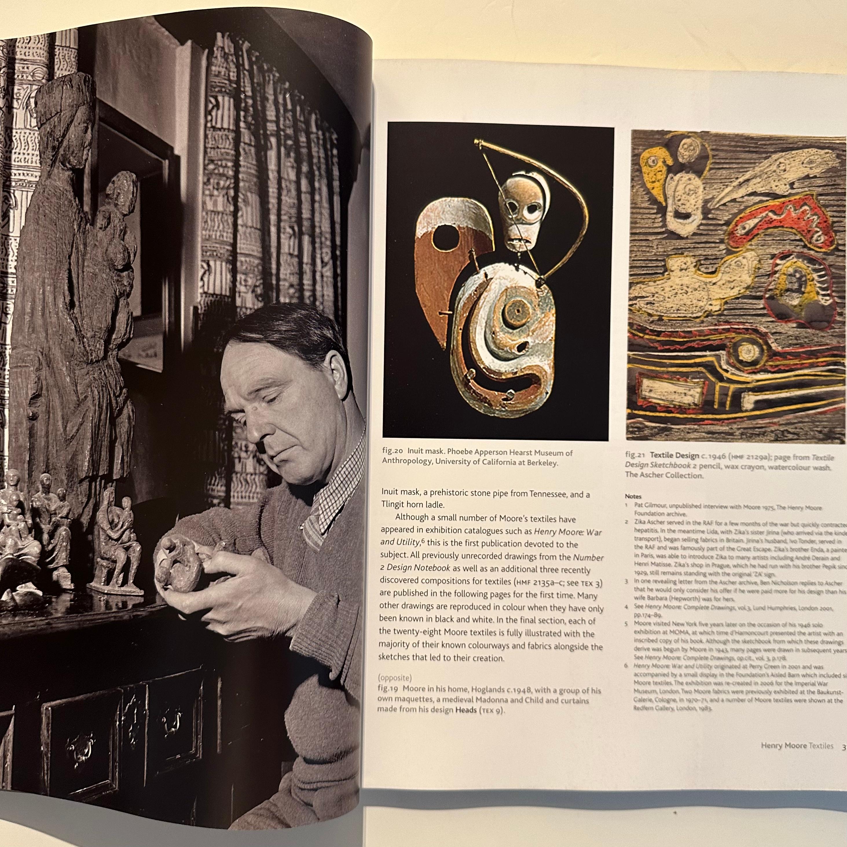 Published 2009 Softcover. 

This volume has been published to coincide with an exhibition of Moore’s textile works at the Henry Moore Foundation, its publication has provided the opportunity for Moore’s newly discovered textile works to be