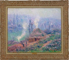 Les Sabotiers devant une chaumière von Henry Moret